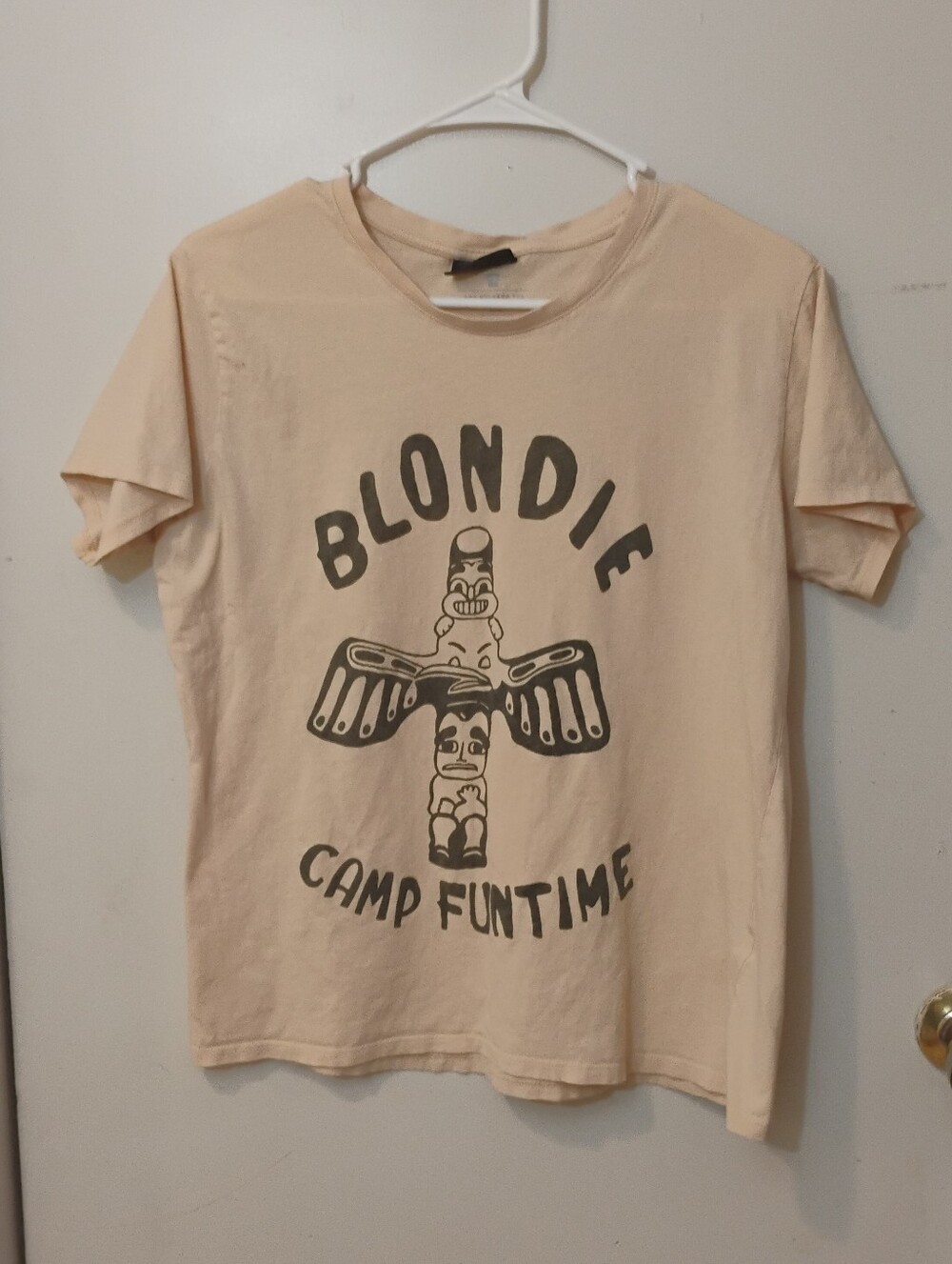 Blondie Camp Funtime Graphic Tee - Pale Peach